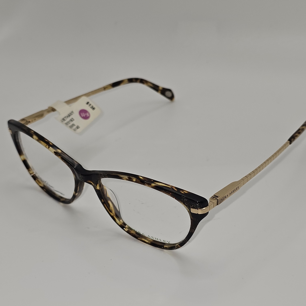 LAURA ASHLEY RX EYEWEAR FRAMES TITANIUM BETHANY BROWN‎ GOLD 54-16-140 FLEX HINGE